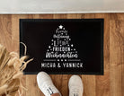 Fußmatte Weihnachten | Tanne personalisiert | Personalisierbarer Fußabtreter