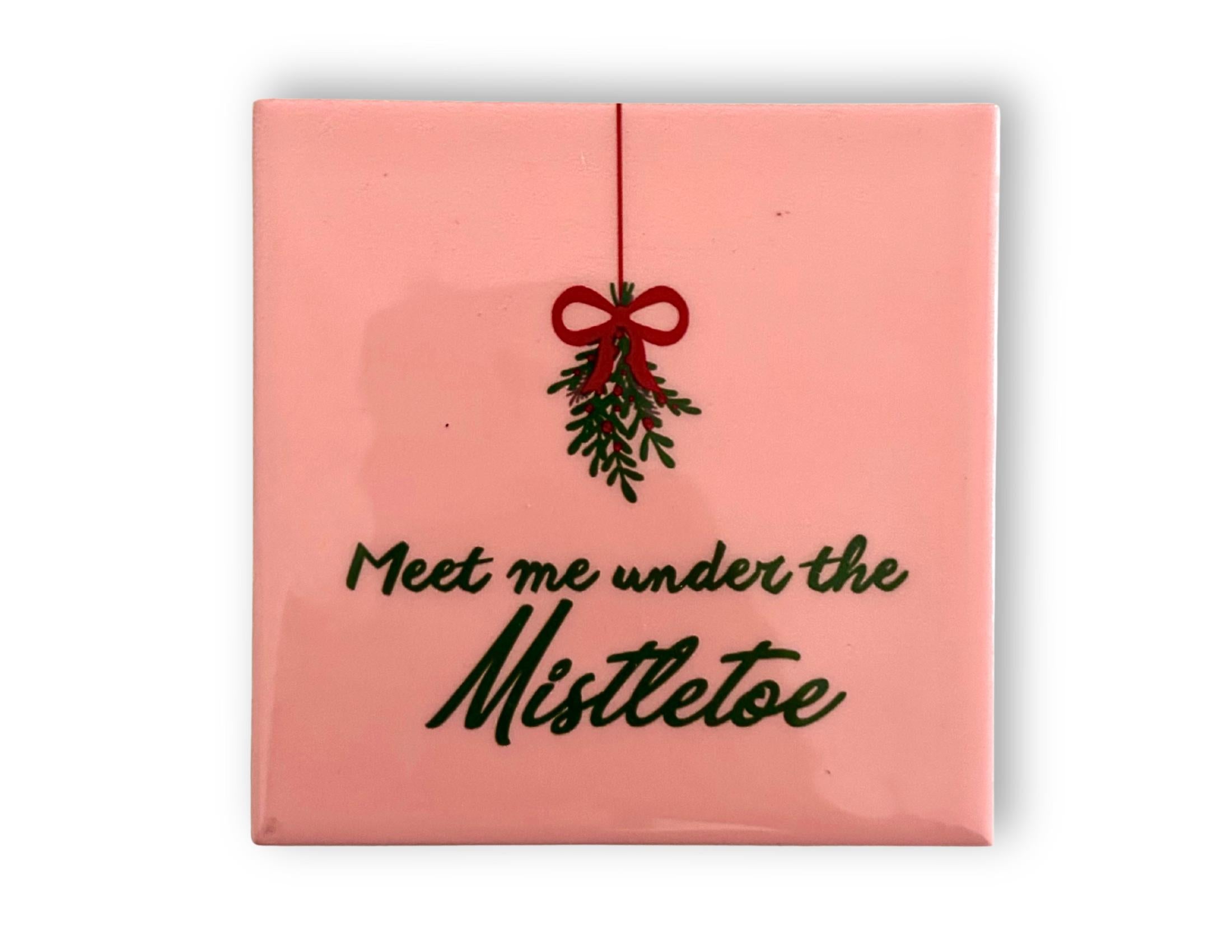 Weihnachts Kacheln mit lustigen Sprüchen | statt Karten | witzige Wanddeko | 10 x 10 cm Tile