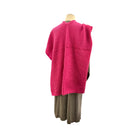 Pinker Cape Schal im Perlmuster gestrickt | Großes Tuch in pink als Schal, Stola, Cape tragbar | 145 x 75 cm | Strick Viskose