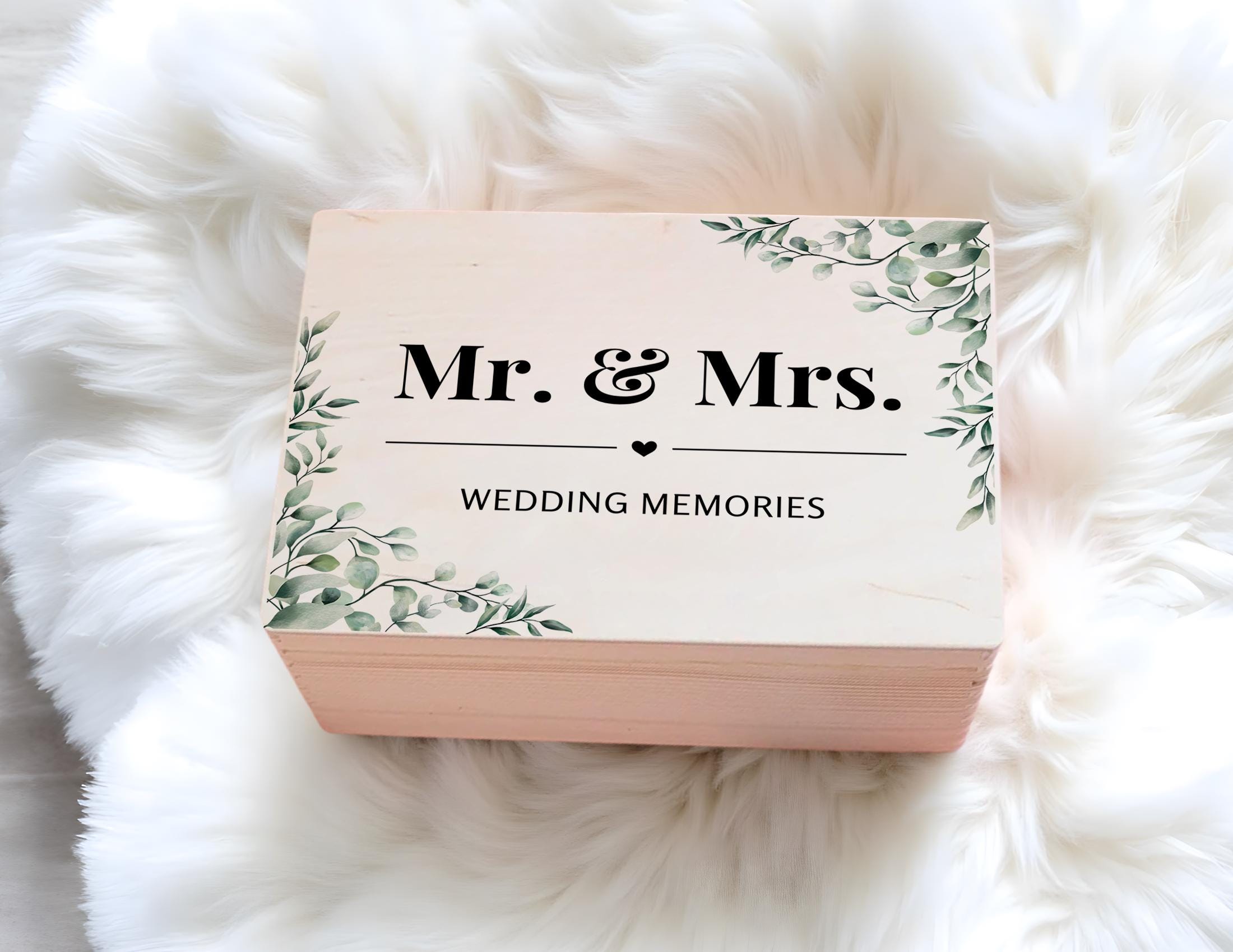 Erinnerungsbox Hochzeit | personalisiert | Brautpaar Namen Datum | Erinnerungen sammeln | Hochzeitsgeschenk | Geschenkidee für Geld schenken