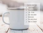 Camper Tasse Emaille | Camping Becher personalisiert | Campingbus Wohnmobil | Camping Crew
