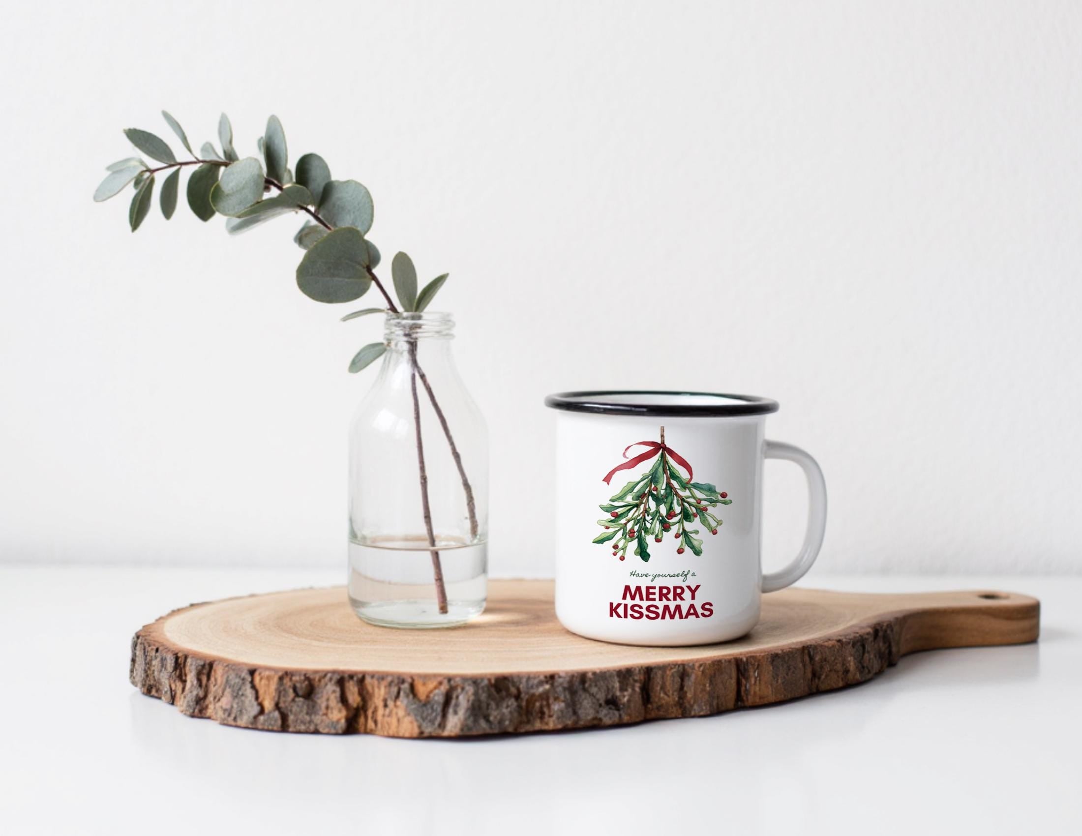 Emaille Tasse | Vintage Weihnachtsmotiv | Milk & Cookie Co.