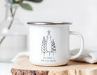 Emaille Tasse | Vintage Weihnachtsmotiv | North Pole