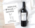 Weinflaschen Etikett | Geschenk Weihnachten personalisiert