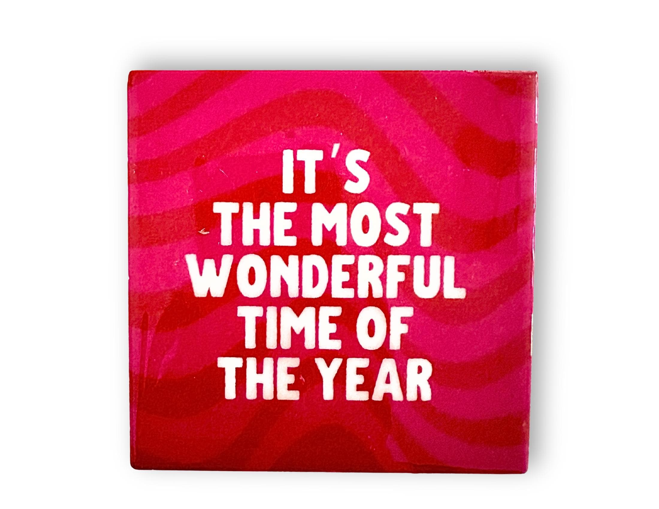 Weihnachts Kacheln mit lustigen Sprüchen | statt Karten | witzige Wanddeko | 10 x 10 cm Tile