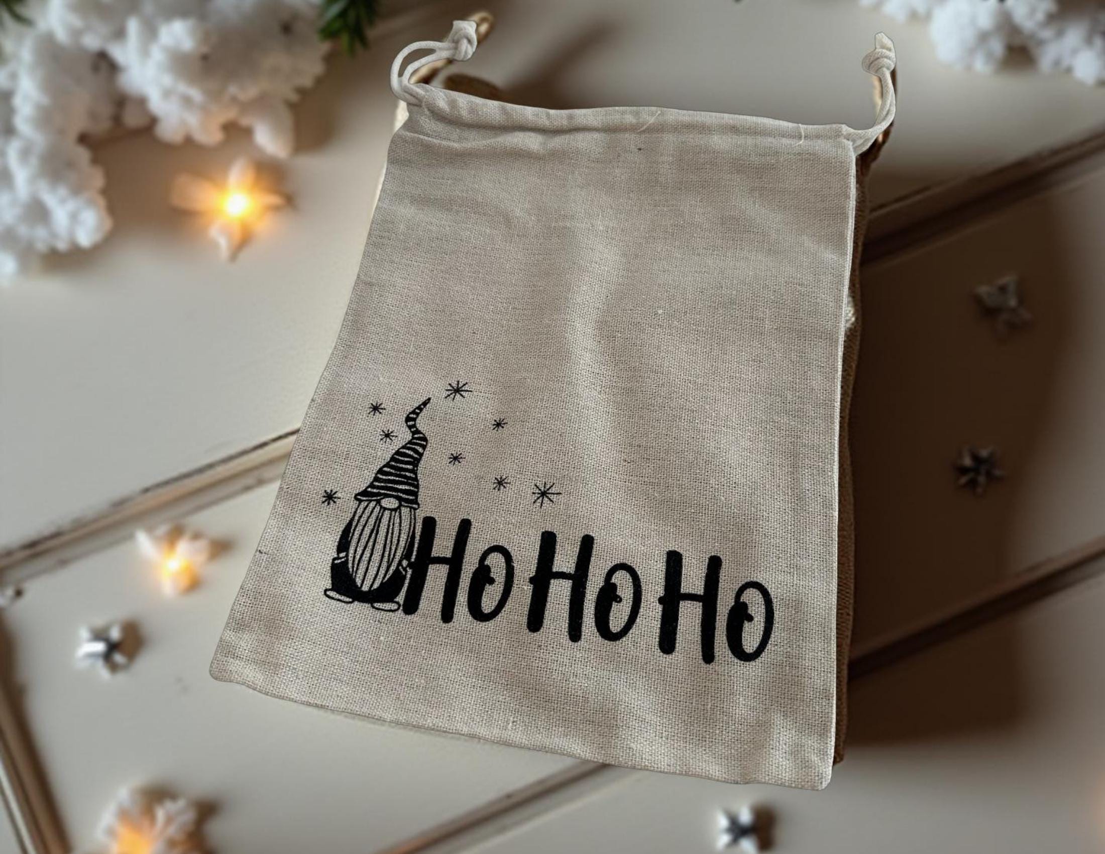 Nikolaus Säckchen personalisiert | Nikolaus | Weihnachten | Jute Säckchen als Geschenkverpackung mit Namen