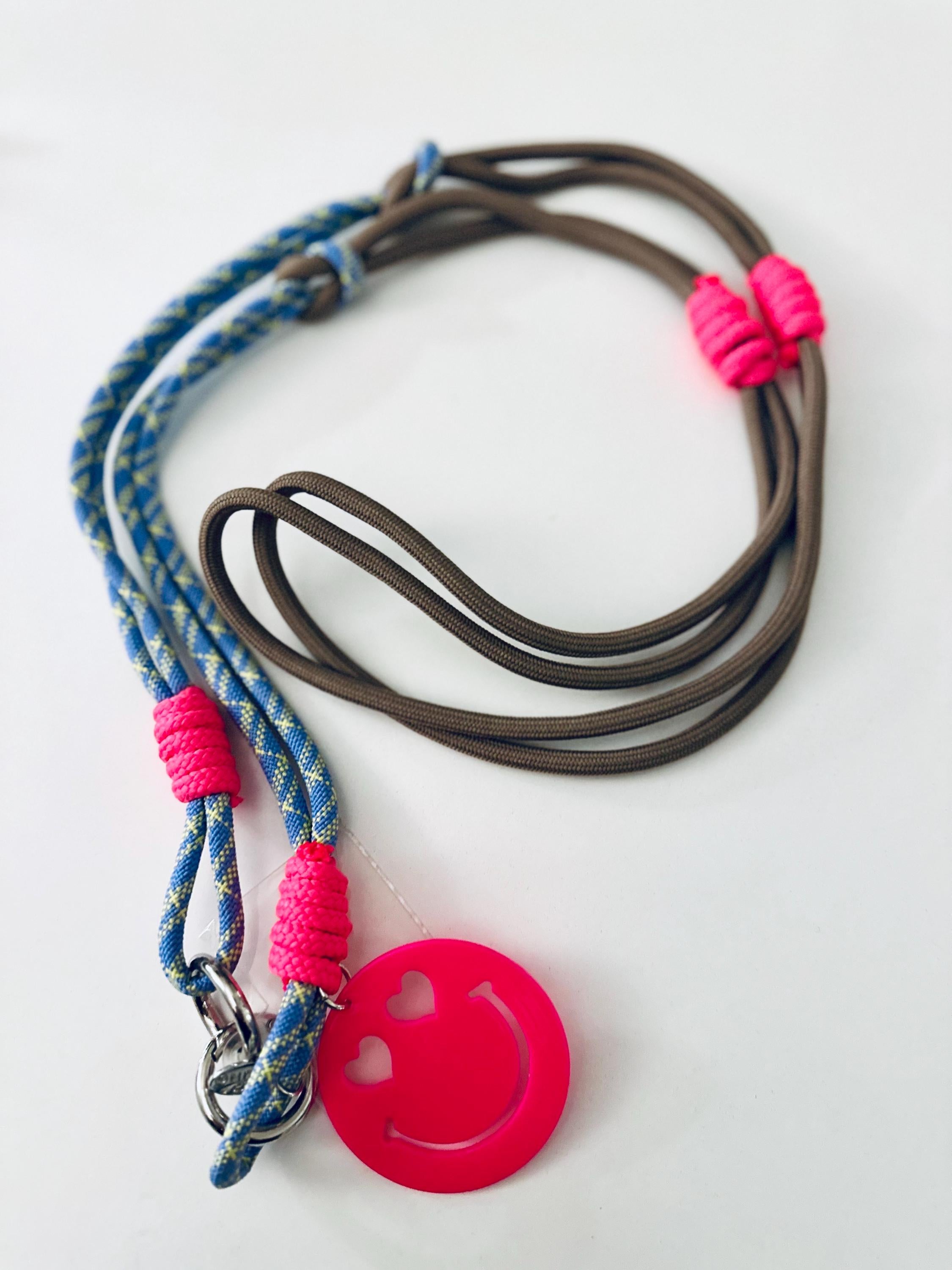 Handykette | Taschenriemen Band | Handygurt mit Knoten schmal | Seil geknotet als Handyband oder Taschengurt - in vielen leuchtenden Farben