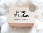 Erinnerungsbox Hochzeit | personalisiert | Brautpaar Namen Datum | Erinnerungen sammeln | Hochzeitsgeschenk | Geschenkidee für Geld schenken