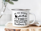 Emaille Tasse | Vintage Weihnachtsmotiv | North Pole