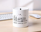 Spardose Camper personalisiert | Geld sparen und schenken | Geschenk Camping Reise Sparschwein