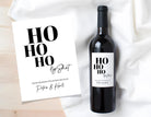 Weihnachts Weinflaschen Etikett personalisiert | Ho Ho Ho-ly Shit! Geschenk Weihnachten Gruß Wein