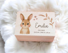 Erinnerungskiste | personalisiert | Baby | Tier-Motiv | Holz Erinnerungsbox | Babygeschenk | Taufe | Geschenkidee Geburt | Auswahl 8 Tiere