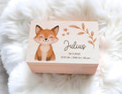Erinnerungskiste | personalisiert | Baby | Tier-Motiv | Holz Erinnerungsbox | Babygeschenk | Taufe | Geschenkidee Geburt | Auswahl 8 Tiere