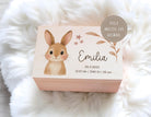 Erinnerungskiste | personalisiert | Baby | Tier-Motiv | Holz Erinnerungsbox | Babygeschenk | Taufe | Geschenkidee Geburt | Auswahl 8 Tiere