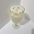 Weihnachtskerzen Eiskristall im Glas | Duftkerze Sojawachs im Glas als Geschenkidee Mitbringsel