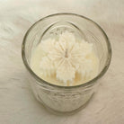 Weihnachtskerzen Eiskristall im Glas | Duftkerze Sojawachs im Glas als Geschenkidee Mitbringsel