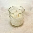 Weihnachtskerzen Eiskristall im Glas | Duftkerze Sojawachs im Glas als Geschenkidee Mitbringsel