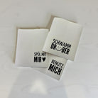 Lustige Schwammtücher 3er Set | Schwammtuch mit Spruch | Spüllappen | Wischtuch weiß | kleines Geschenk Mitbringsel | Öko | waschbar