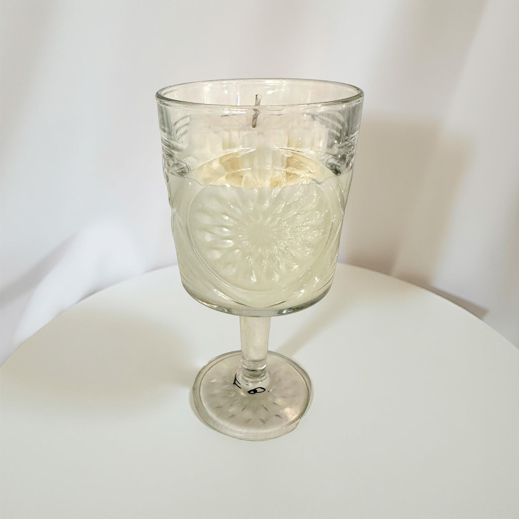 Weihnachtskerzen Eiskristall im Glas | Duftkerze Sojawachs im Glas als Geschenkidee Mitbringsel