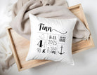 Geburtskissen | personalisiert | 40 x 40 cm | Baby Kissen als individuelles Geschenk zu Geburt oder Taufe