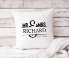 Kissen Hochzeit | Hochzeitskissen | personalisiertes Kissen 40 x 40 cm | Brautpaar | Mr. & Mrs. Name Jahr