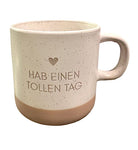 Keramikbecher mit Lasergravur | Hab einen tollen Tag | Keramiktasse | Tasse Becher mit Gravur
