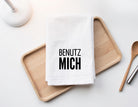 Geschirrtuch | Küchenhandtuch | Benutz mich | mit schwarzer oder pinker Beschriftung