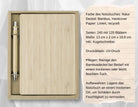 Personalisiertes Logbuch Boot | Bambus Notizbuch mit Bootsname & Heimathafen | Reisetagebuch für Bootsbesitzer | inkl. Bambus Kugelschreiber