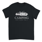 Camper T-Shirt – "Camping - Home is Where We Park It" | in schwarz, grün, navy, und grau