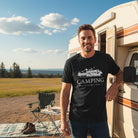 Camper T-Shirt – "Camping - Home is Where We Park It" | in schwarz, grün, navy, und grau