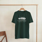 Camper T-Shirt – "Camping - Home is Where We Park It" | in schwarz, grün, navy, und grau