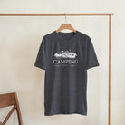 Camper T-Shirt – "Camping - Home is Where We Park It" | in schwarz, grün, navy, und grau