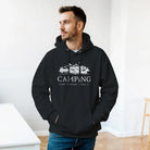 Schwarzer Hoodie für Camper - 'Home is Where I Park It' - Bequeme Baumwollmischung