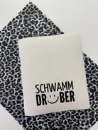 Lustige Schwammtücher 3er Set | Schwammtuch mit Spruch | Spüllappen | Wischtuch weiß | kleines Geschenk Mitbringsel | Öko | waschbar