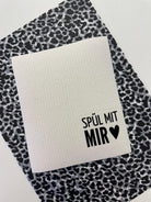 Lustige Schwammtücher 3er Set | Schwammtuch mit Spruch | Spüllappen | Wischtuch weiß | kleines Geschenk Mitbringsel | Öko | waschbar