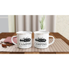 Camping Emaille Tasse – Camping - Home is where I park it | Bruchsicherer Becher für Camper