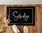Fußmatte für Familien | Personalisierter Fußabtreter mit Name der Familie | Geschenk Einzug