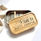 Brotdose Happy Camper | Camping Lunchbox | Camper Frühstück | Geschenk Camping