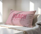 Beach please - Kissen aus Baumwolle | 50 x 35 cm inklusive Füllung | rosa oder türkis