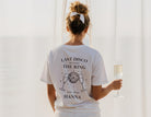 Braut- und JGA-Team T-Shirt | personalisiert mit Namen & Jahreszahl | Last Disco before the ring