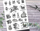 Oster Kerzen DIY | 30 Sticker im Vintage Look | für Wasserschiebefolie | digitaler download