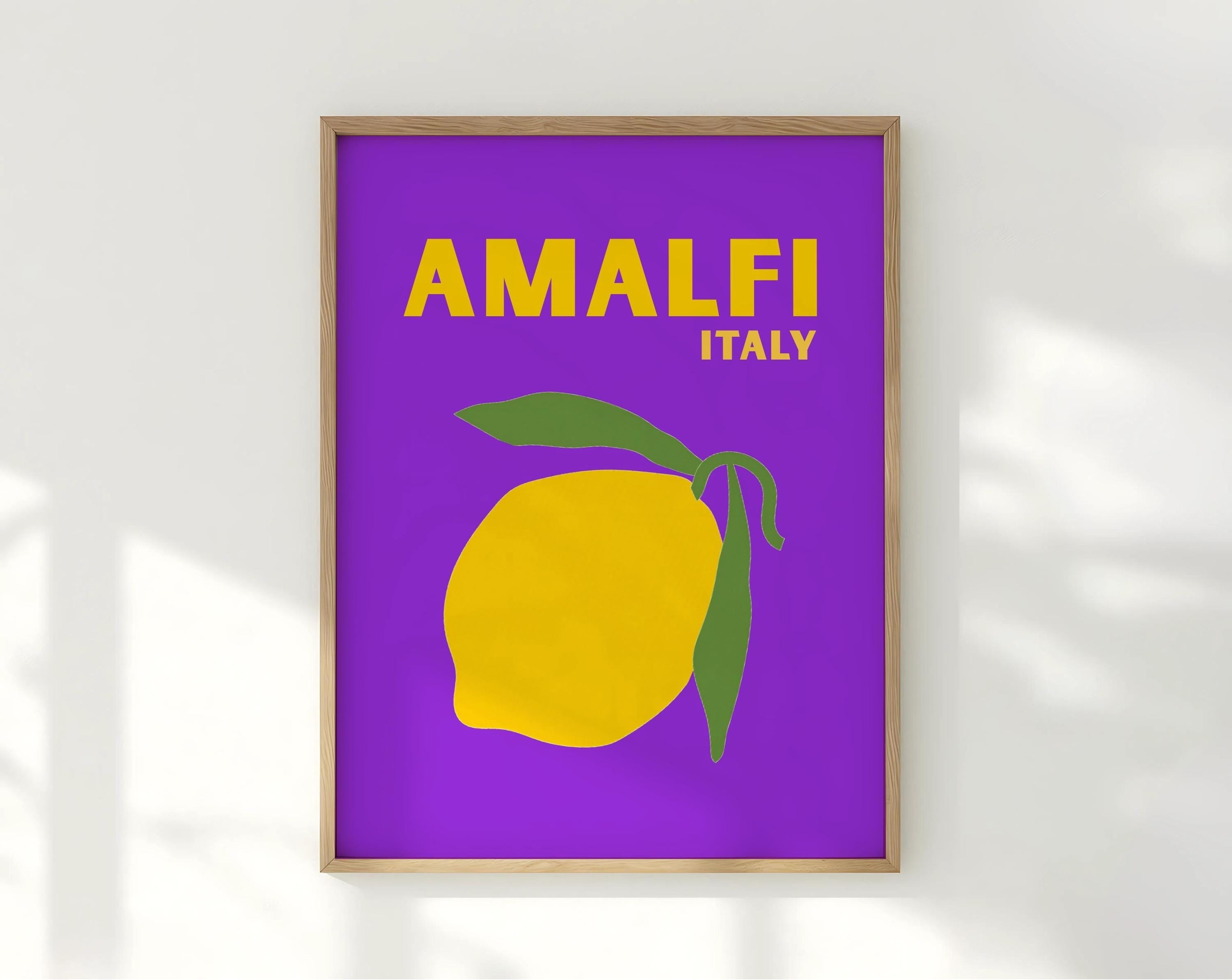 Poster-Set Ibiza, Amalfi, St. Tropez | Travel Sommer neonfarben| Bilder | Wand Deko