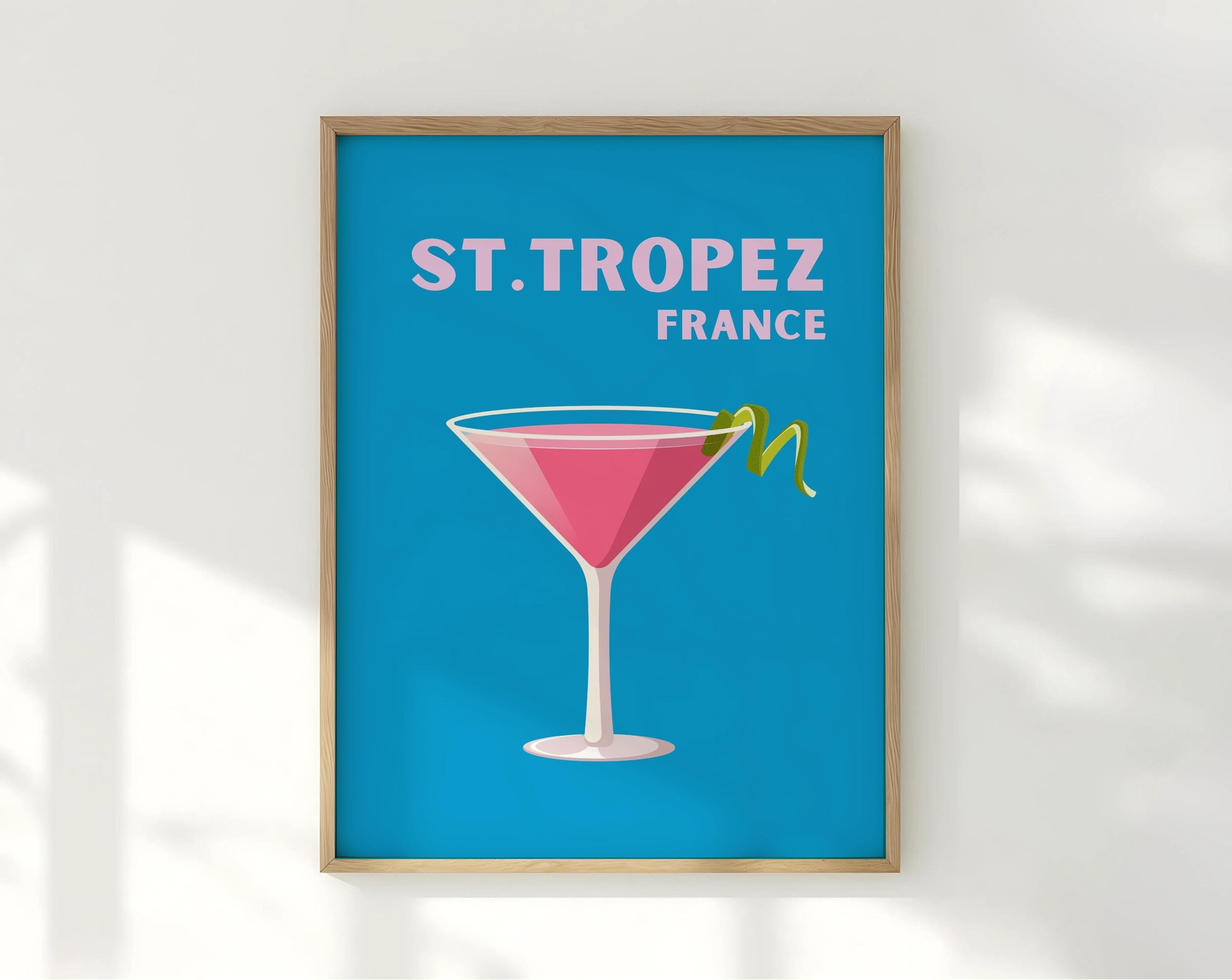 Poster-Set Ibiza, Amalfi, St. Tropez | Travel Sommer neonfarben| Bilder | Wand Deko