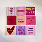 Freche Fliesen | Kacheln mit lustigen Sprüchen | statt Karten | witzige Wanddeko | 10 x 10 cm Tile