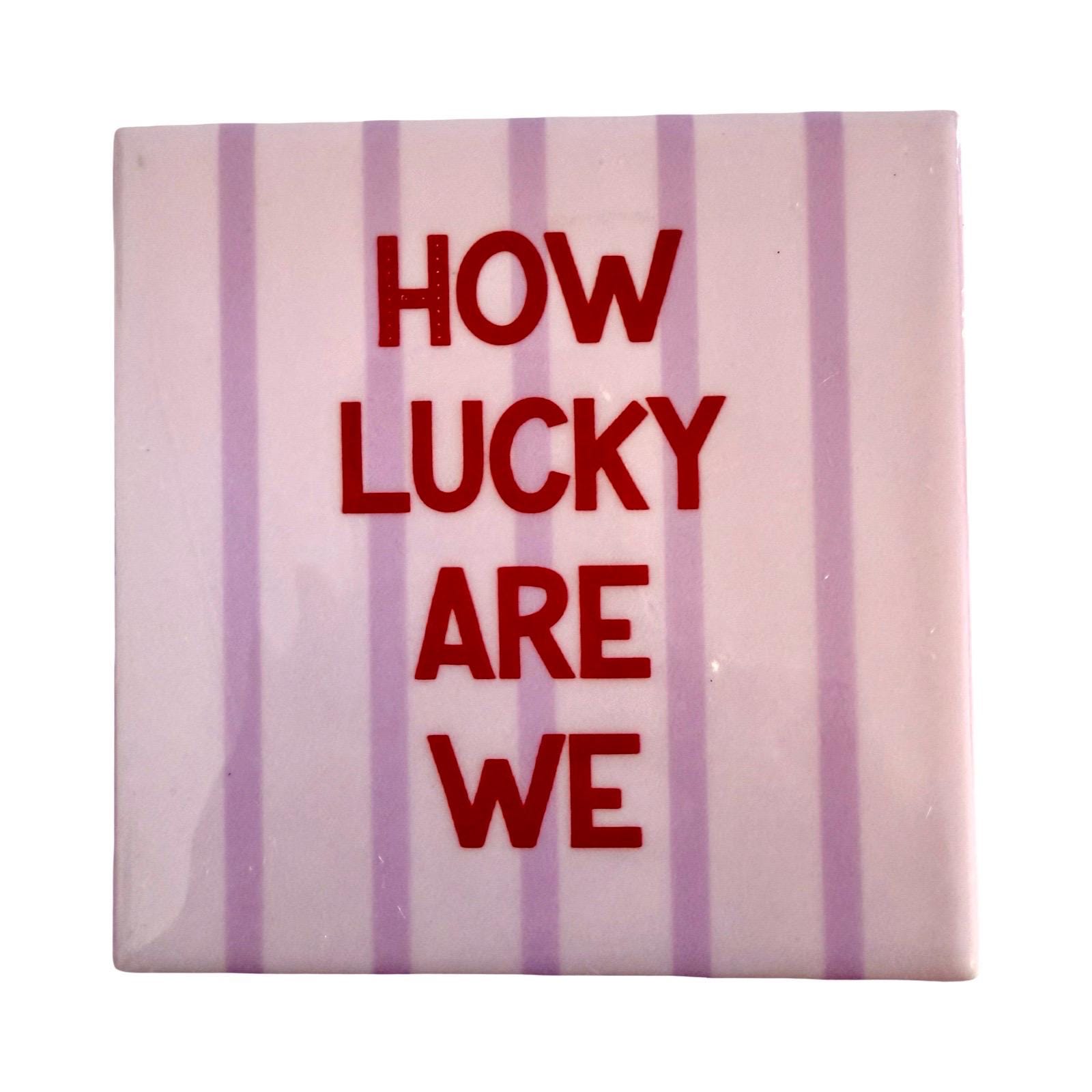 Freche Fliesen | Kacheln mit lustigen Sprüchen | statt Karten | witzige Wanddeko | 10 x 10 cm Tile