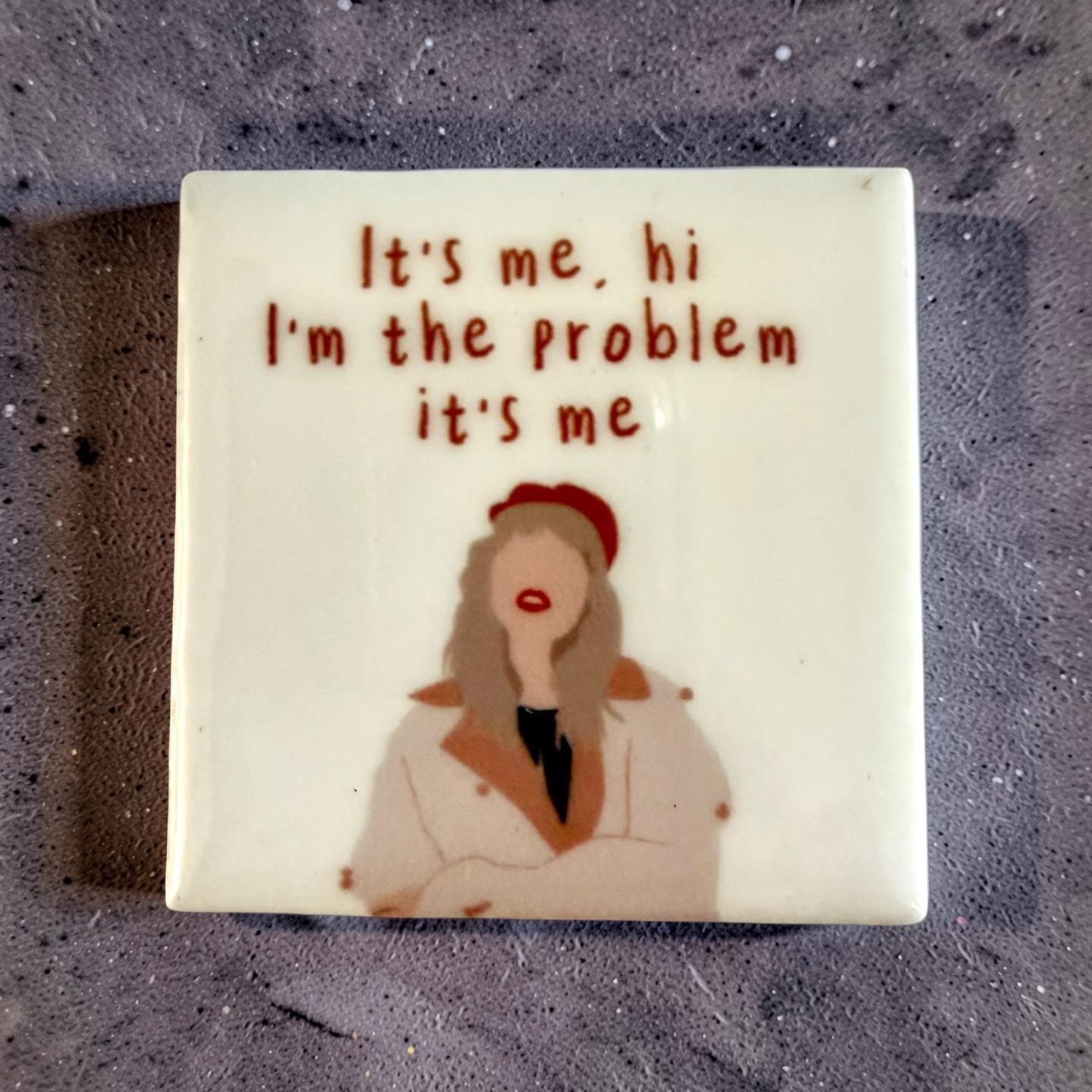 Mini Fliesen Magnete | kleine Kacheln mit Sprüchen | Magnet Taylor | Swiftie Geschenk | 4,5 x 4,5 Tile