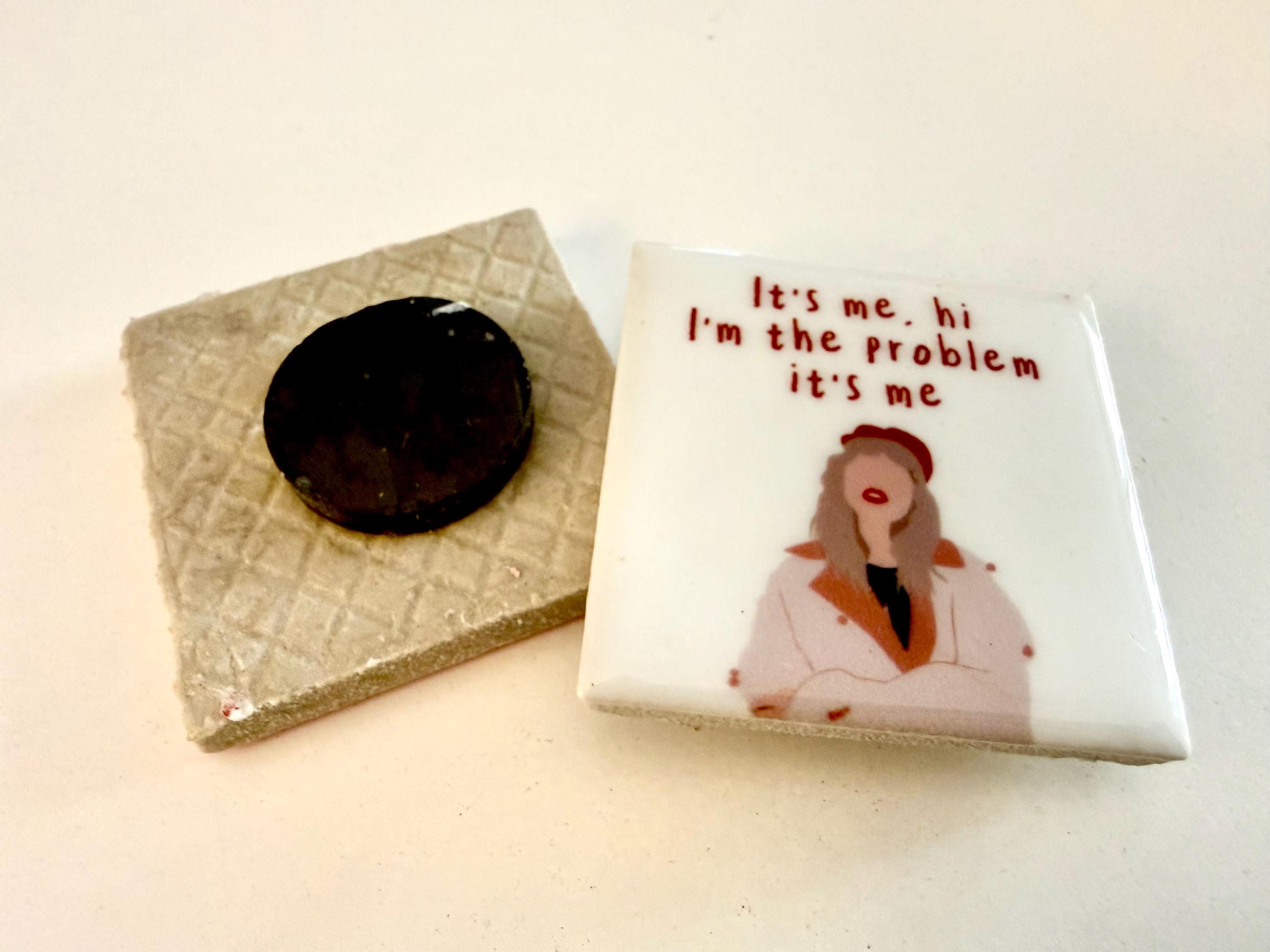 Mini Fliesen Magnete | kleine Kacheln mit Sprüchen | Magnet Taylor | Swiftie Geschenk | 4,5 x 4,5 Tile