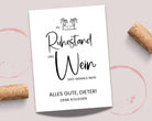 Personalisiertes Weinflaschen Etikett Ruhestand | Abschied Geschenk Kollege lustig | Weinlabel Rente Geschenk personalisiert | Rentner