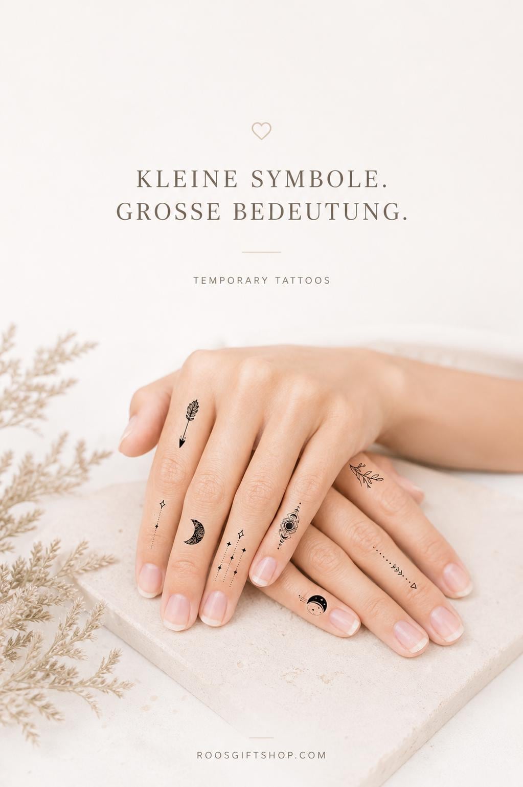 Finger Tattoos | temporäre Mini Tattoos | diverse Motive