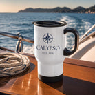 Personalisierbarer Thermobecher Boot & Yacht | Edelstahl Reisebecher maritime Geschenkidee | Segeln Camping Camper Kaffeebecher To Go